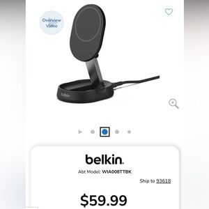 Belkin Black Wireless Charging Stand